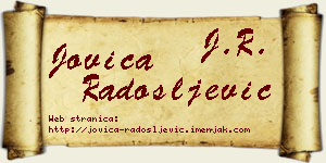 Jovica Radošljević vizit kartica
